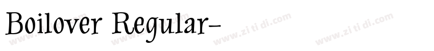 Boilover Regular字体转换